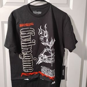 Civil Regime Black Graphic Tee
